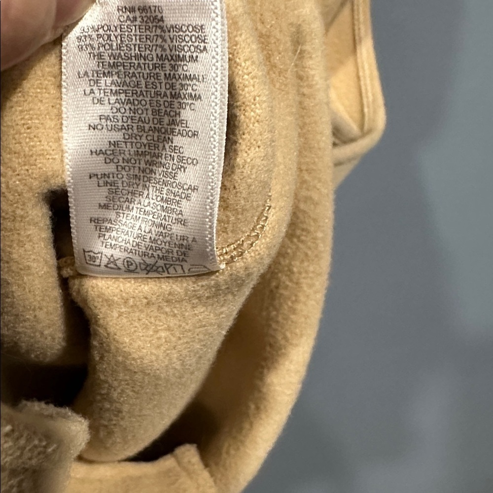 Maeve by Anthropologie Cropped Sweater Vest Boxy Oversized Academia Neutral Tan - Picture 4 of 4